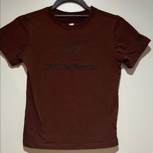 New Balance Men's Dark Brown Short Sleeve Tee